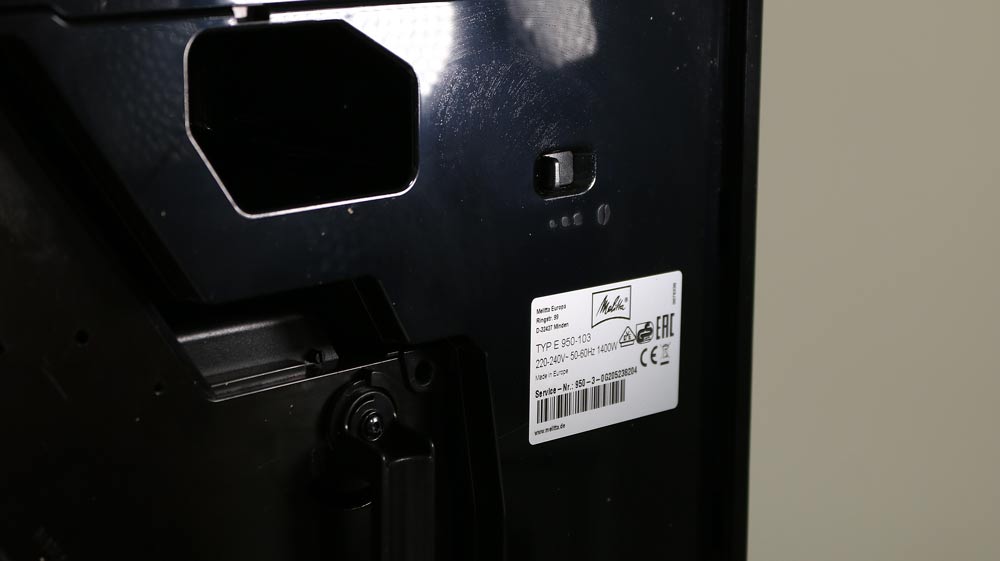 Melitta Caffeo Solo - Schalter zur Einstellung des Mahlgrades